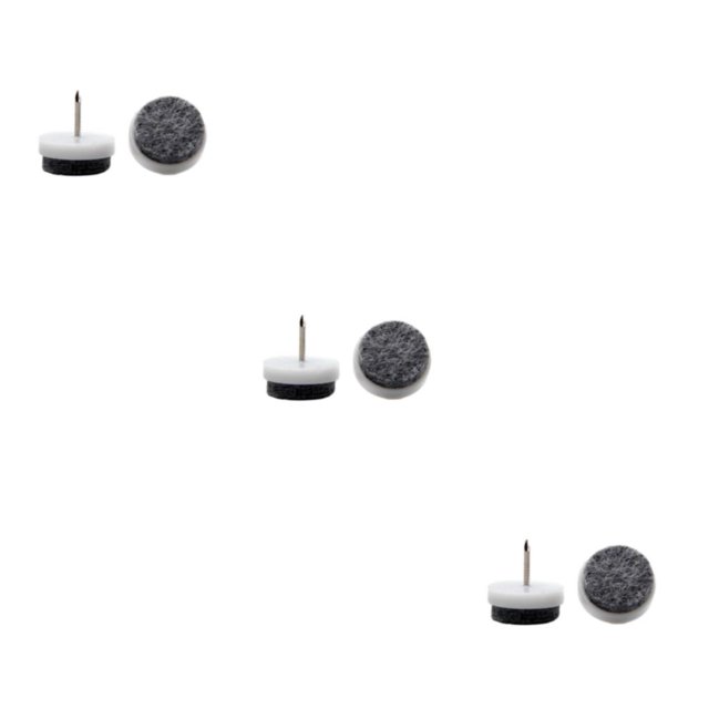 Almohadilla deslizante para clavos Ounissouiy 36X Fieltro Accesorios para el hogar Color Blanco 28mm