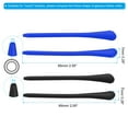 thumbnail image 2 of Uxcell Glasses End Tips Eyeglass Anti Slip Ear Sock Pieces Tube Sleeve Silicone Style 1, Black Blue 8 Pairs, 2 of 5