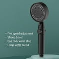 thumbnail image 7 of Btomtd Turbo Shower Head Home Bath Shower Nozzle Water Heater Filter Shower ,5 Bathing Modes, One Pressurised Water Stop Function Shower Head., 7 of 7