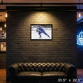 thumbnail image 5 of Auston Matthews Maple Leafs de Toronto Toile Encadrée 20x29 Projecteur de Chasse, 5 of 5