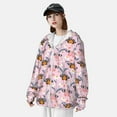 thumbnail image 3 of Gaeub Pink Butterfly Daisy Men's and Women's UPF 50+ Long-Sleeved Sun Protection Clothing, Fishing Shirt Long Sleeve Zip-XX-Large, 3 of 7
