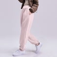 thumbnail image 5 of HBGVBA Maternity Pants for Women,Wide Leg Maternity Jogger Pants,Cuffed Ankle Length Pants High Waist Plus Size Belly Support Casual Fall Winter, 5 of 5