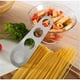 thumbnail image 4 of Herramienta de medición de pasta de acero inoxidable | Controlador de porciones de espagueti de 4 agujeros | Medidor de fideos ajustable | Tamaño compacto 18,6 x 6,4 cm | Accesorio de cocina Easy, 4 of 9