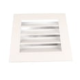 thumbnail image 2 of Cobertizo de aleación de aluminio LSASHOP de 25 x 25 cm con cubierta de ventilación impermeable para conductos de techo y pared, 2 of 7