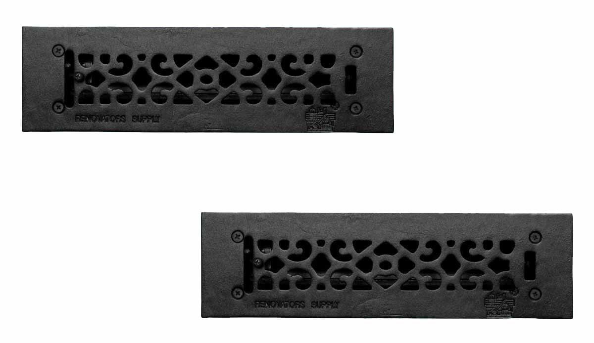 2 Floor Heat Register Louver Vent Cast 2 1/4 x10 Duct Renovator's