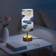 thumbnail image 6 of Touch Control Table Lamp with LED Bulb Bedside Lamp for Bedroom Living Room Watercolor Blue Butterfly, 6 of 8