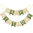 thumbnail image 1 of Banner de cumpleaños Letjolt Brown Green hecho a mano, 13 unidades, 1 of 6
