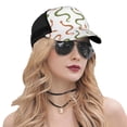 thumbnail image 5 of Lsque Hand Drawn Snake Printed Trucker Hat - Baseball Cap for Men Women - Breathable Mesh Side, Adjustable Fit - for Casual Wear, 5 of 7