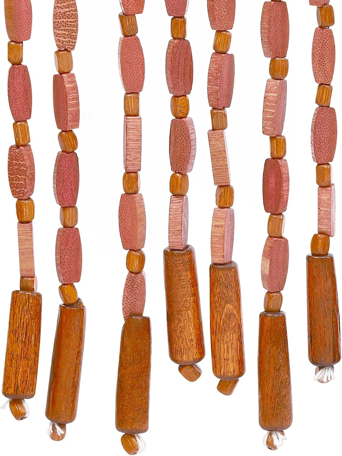 52 Strands 78.74 * 35.43in Bamboo Wood Beaded Door Curtain, Doorway Curtain, Door-Mounted Handmade Natural Drape for Doorway, Wardrobe, Window, Bedroom Door, Bathroom Door