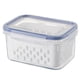thumbnail image 1 of Multi-purpose Food Storage Containers with Drain Basket, Leak-Proof Berry Vegetable Fresh-Keeping Containers for Fridge, 1 of 5