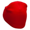 thumbnail image 2 of Optical Illusion Embroidered 8 Inch Short Beanie - Red OSFM, 2 of 5