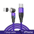 thumbnail image 1 of USLION 60W Cable magnético Carga rápida 4.0 USB C a tipo C Cable PD Carga rápida para Huawei P40 Cable cargador de datos para MacBook Tan Jianjun unisex, 1 of 2