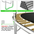 thumbnail image 2 of Jump Into Fun Trampoline 10FT 8 12 14 15 16FT Outdoor Trampoline for Kids and Adults with Enclosure and Basketball Hoop, Lights,Sprinklers and More Gifts, 1000LBS Trampoline for 3-4 Adults and Kids, 2 of 7