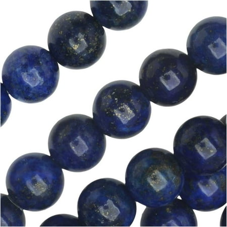 - Dakota Stones Gemstone Beads, Lapis Lazuli, Round 6mm, 8 Inch Strand