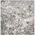 thumbnail image 2 of Safavieh Adirondack Collection ADR115M Floral Non-Shedding Stain Resistant Living Room Bedroom Area Rug, 8' x 8' Square, Light Grey / Purple, 2 of 2