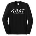 thumbnail image 2 of Wild Bobby, Goat God Over All Things Inspirational/Christian Men Long Sleeve Shirt, Black, Small, 2 of 6