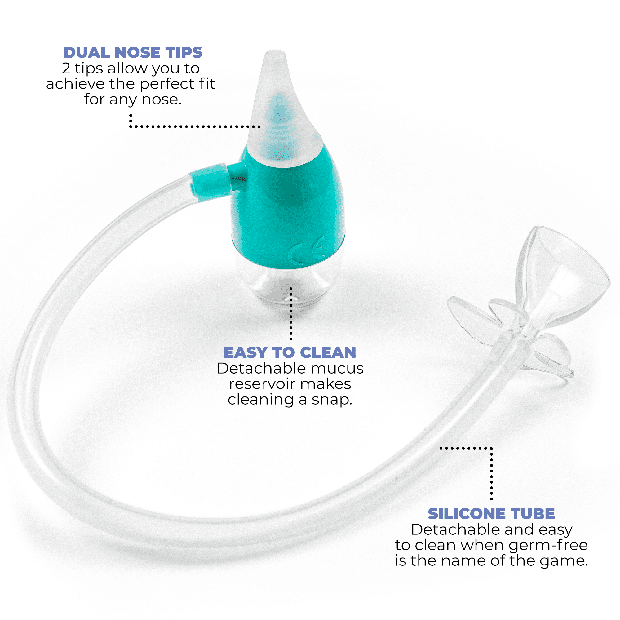 OCCObaby Baby Nasal Aspirator - 2 PK Baby Nose Suction Kit- Battery  Operated Baby Nose Cleaner and Manual Baby Nose Sucker for Newborns,  Infants and