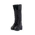 thumbnail image 1 of Transemion 1 Paire Mode Genou Bottes Classique PU Cuir Poupée Haut Talon Belle PU Cuir Imperméable Chaussures Poupée Accessoires Exquis Belles Poupées Chaussures, 1 of 9