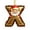 X, variant on DAMAI 26 Letter Gold Christmas Ornaments With Cartoon Santa Claus- 2D Initial Ornaments for Christmas Tree, Personalized Name Decorations with Alphabet Letters for Holiday Decor