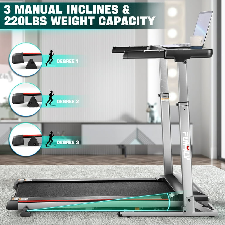 FUNMILY Treadmill with Desk Workstation Adjustable Height