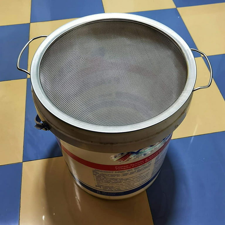 3pack Fine Mesh Paint Strainer 60 Mesh Stainless Steel Filter Cover Fits 5  Gallon Paint Bucket Filt