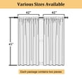 thumbnail image 2 of Patin Light Filtering Curtains 2 Panels 42 x 45 Inch, Faux Linen Textured Rod Pocket Bedroom Curtains, Soft Drapes for Living Room Bathroom, Linen Color, 2 of 10