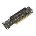 thumbnail image 1 of PCIE X16 Expansion Card, Supports PCIE 4.0 PCIE X16 Riser Expansion Card Stable Operation 6 Port  for Home, 1 of 8