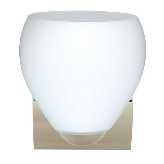 1WZ-412207-CR Besa Lighting Bolla - One Light Mini Wall Sconce-Opal Matte Glass Color-Incandescent Lamping Type