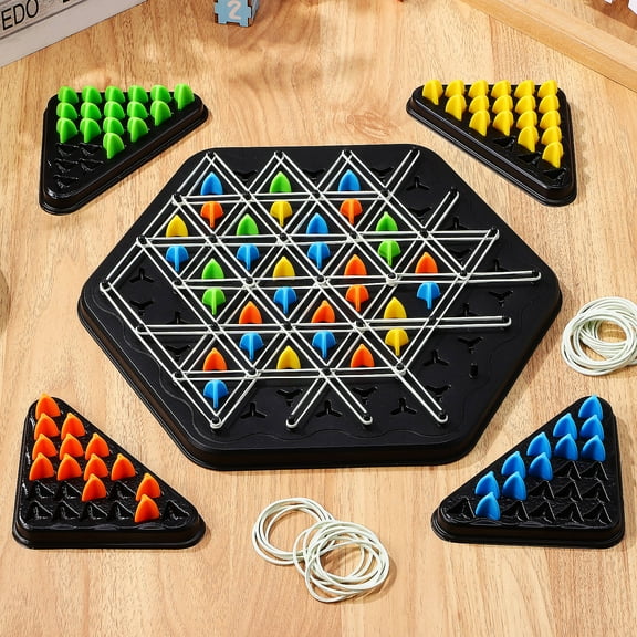 ELAYARD Triangle Game Plastic Strategic Thinking Family Night 1 Set