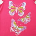 thumbnail image 4 of ATAIKU 2-7Y Little Girls 2-Piece Summer Pajamas 100% Cotton Short Pjs Set Kids Sleepwear - Butterfly, 4 of 8