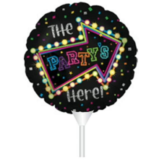 STICK BALLOON THE PARTY'S HERE LIGHTS