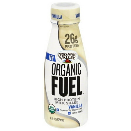Organic Valley Organic Fuel Shake, 26 Grams of Protein, Vanilla, 11 Oz, 12