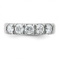 thumbnail image 5 of FJC Finejewelers 14 kt White Gold 1ct. 5 Stone G H I True Light Moissanite Band 4 mm, 5 of 8