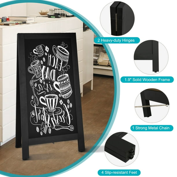 Wooden A-Frame Chalkboard Sign 40