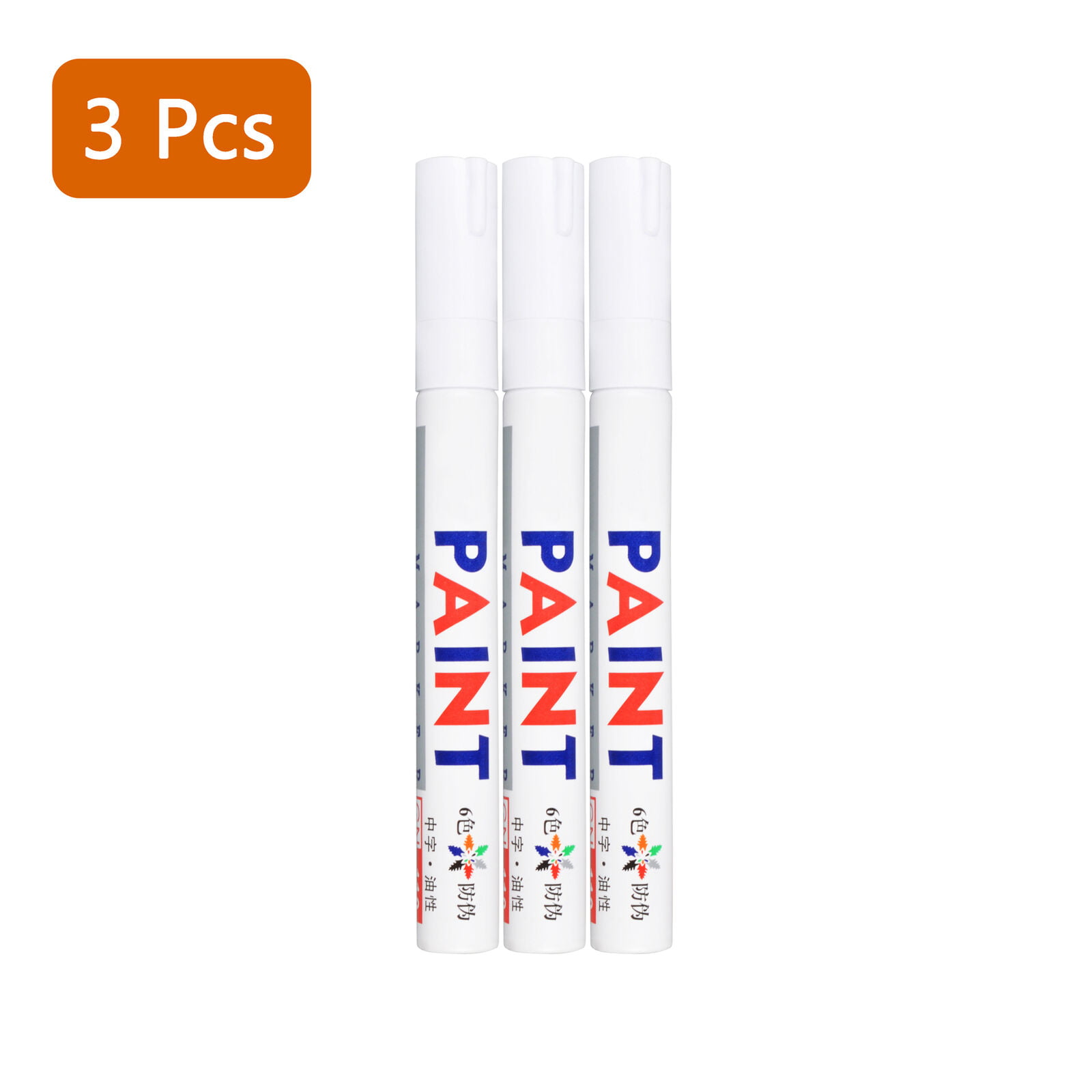 2 Silver Permanent Marker Pens for Wood Rock Plastic Leather Glass Stone Metal Canvas Ceramic Marker Extra Very Fine Point Opaque Ink 0.7mm Acrylic 2 White White Paint Pen 6 Pack 2 Gold 