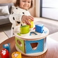 thumbnail image 2 of HABA Favorite Animals Wooden Shape Sorting Puzzle Box with 5 Colorful Shapes, 2 of 6