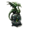thumbnail image 3 of Ain’t It Nice Dragon Statue On Light Up LED Orb Cycling Through Many Vibrant Colors Collectible Dragon Figurine Fantasy Décor, Green 4(L) X 4(W) X 8(H) inches (Batteries Included), 3 of 6