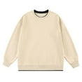 thumbnail image 1 of NLLSHGJ Chandail à Capuchon Hommes Design Cool Automne Nouveau Chandail Décontracté Deux Pièces Mode Ample Grand Col Rond Chandail Chandails en Molleton Hommes Col en V Chandails en Molleton Graphiques Hommes, 1 of 4