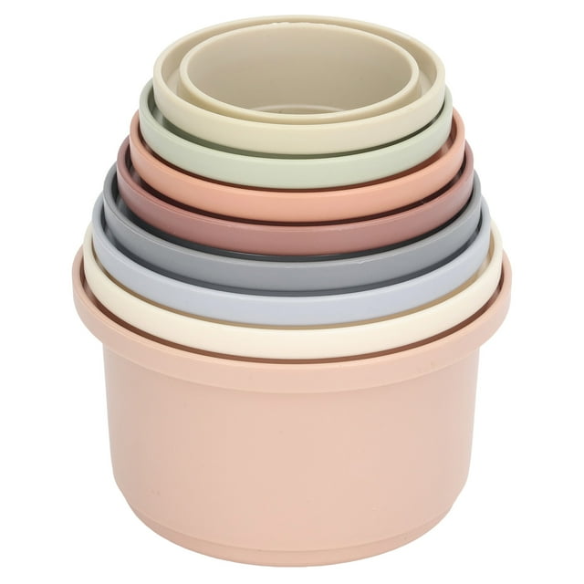 Stacking Cups, Baby Stacking Cups Rich Colors Modern Design Light Portable For Baby Shower Gifts