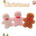 thumbnail image 3 of Lindo muñeco de jengibre de peluche con forma de hombrecito de jengibre y chocolate relleno de caramelo, adorno para árbol de Navidad, colgante navideño, regalo para niños, 3 of 5