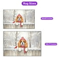 thumbnail image 5 of Playful Cavalier King Charles Spaniel Welcomes Winter Snowy Day with Cardinal Bird Indoor Rug Dog Lover Gifts Carpet Living Bed Room Sofa Home Decor - 2017, 5 of 5