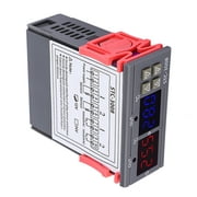Alupre Interruptor Digital del Controlador de Temperatura Ajustable del termostato Inteligente con Doble NTC (12V)