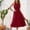 Red, variant on Women's Dress, Floral Print Sleeveless Round Neck Mid-Calf Dress, Casual Summer Dress for Daily Wear and Outings