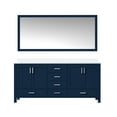 thumbnail image 3 of Jacques 72 in. W Navy Blue Double Bath Vanity, Cultured Marble Top, and 28 in. Mirror, 3 of 8