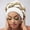 White, variant on AKEGAMN Women Beading Braid Muslim Sleep Cap Satin Lined, Red One Size