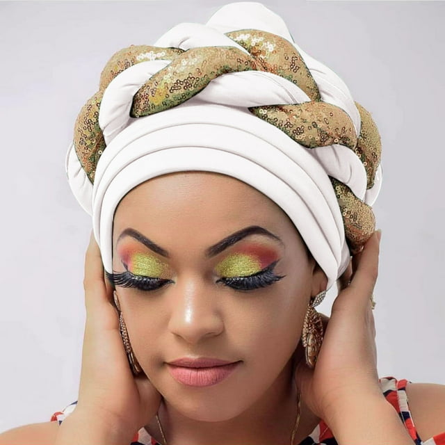 Chapeau de Mode pour Femmes avec Perles, Bonnet de Cancer Musulman à Volants, Bonnet de Sommeil Doublé en Satin