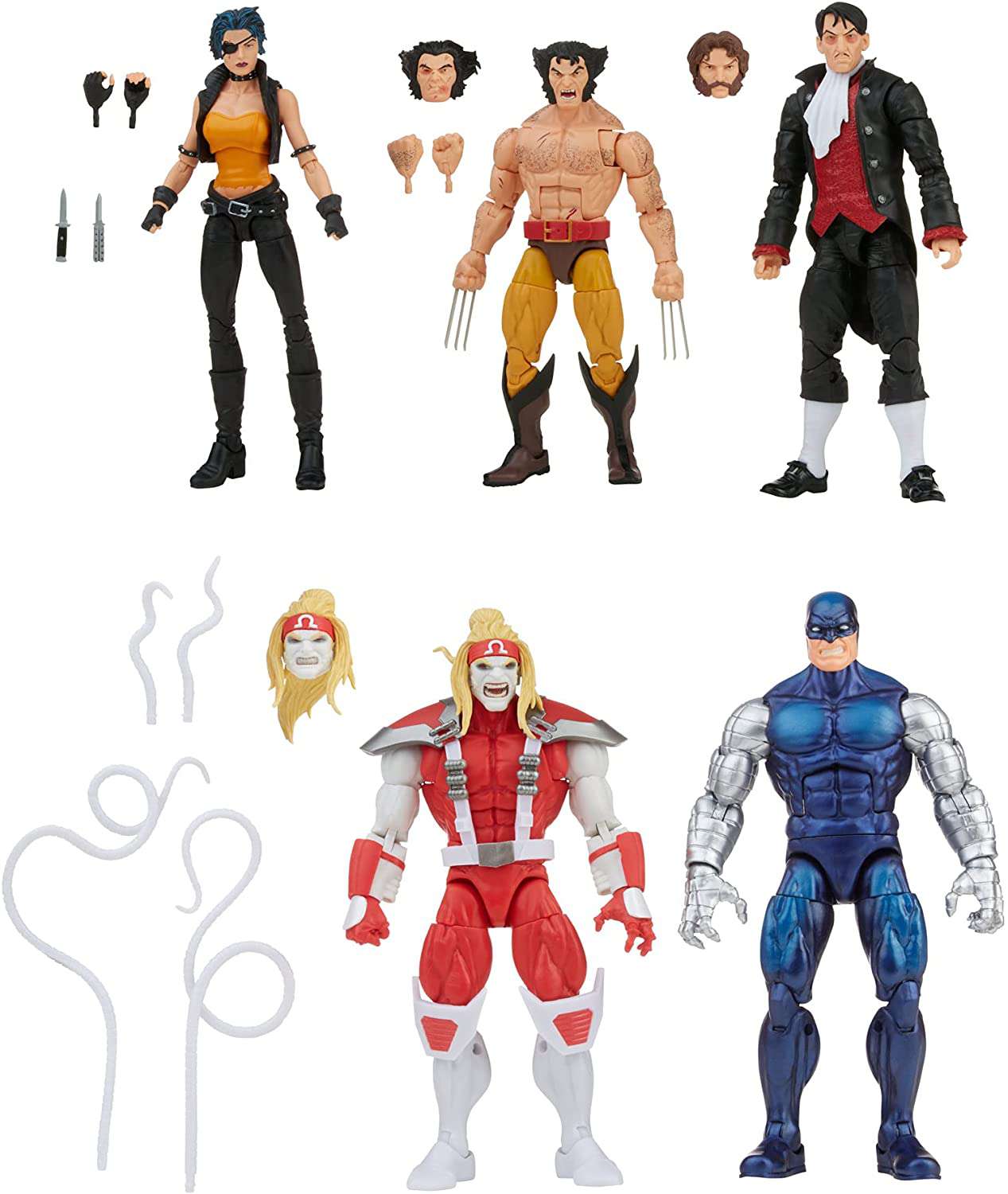 Marvel Legends Wolverine, Omega Red, Cyber, Callisto & Jason Wyngarde Action Figure 5-Pack