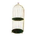 thumbnail image 3 of Bathroom Storage Rack,Vanity Tray,Dessert Cupcake Stand Pantry Birdcage Makeup Organizer Shower Shelf for Shampoo, Dresser, Fireplace Peacock .8x19in, 3 of 8