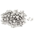 thumbnail image 1 of 100 piezas de tornillos de cabeza Phillips con estrías de metal para caja de computadora PC M4x10mm, 1 of 1