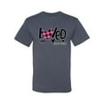 thumbnail image 2 of Wild Bobby, Loved John 3:16 Inspirational/Christian Men Graphic Tee, Vintage Heather Blue, 5X-Large, 2 of 6